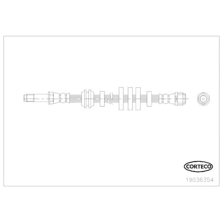 Corteco Brake Hose, 19036354 19036354